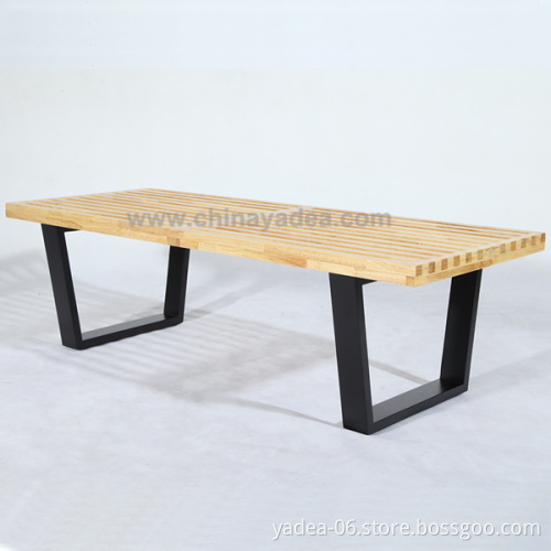 Outdoor Garden Style Design Bench Simple Wooden Bench